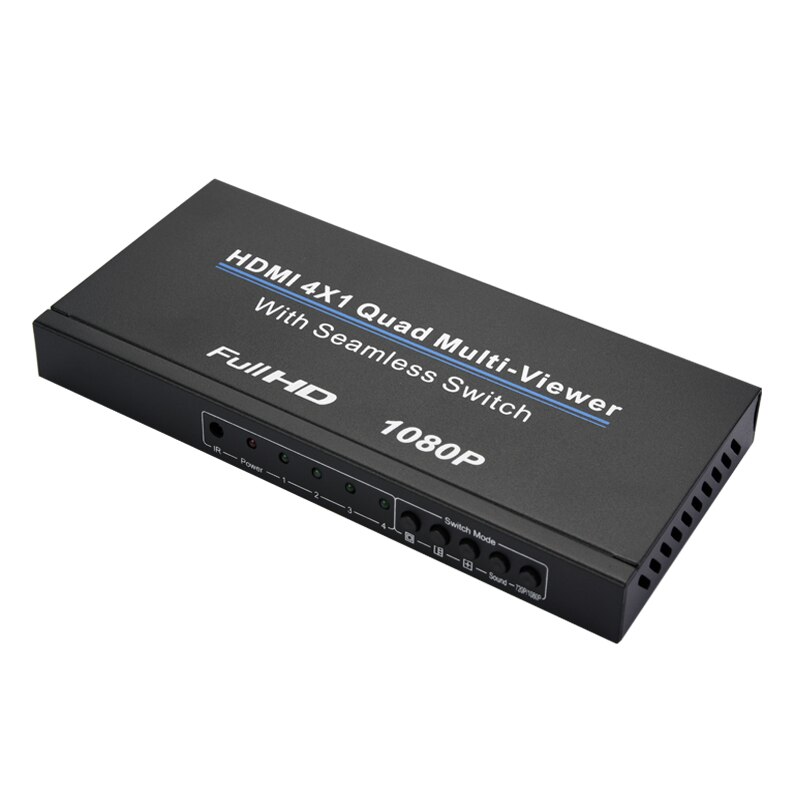 4 x 1 multi-viewe hdmi quad sn sanntids multiviewer med hdmi sømløs bryterfunksjon full 3d 1080p bytter til pc (eu plu
