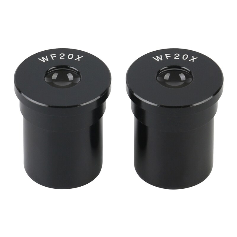 WF5X 10X 16X 20X 25X 30X Wide-angle Eyepiece For Biological Stereo Microscope Mounting 23.2mm Optical Glass High Eyepiont: WF20X 2PCS