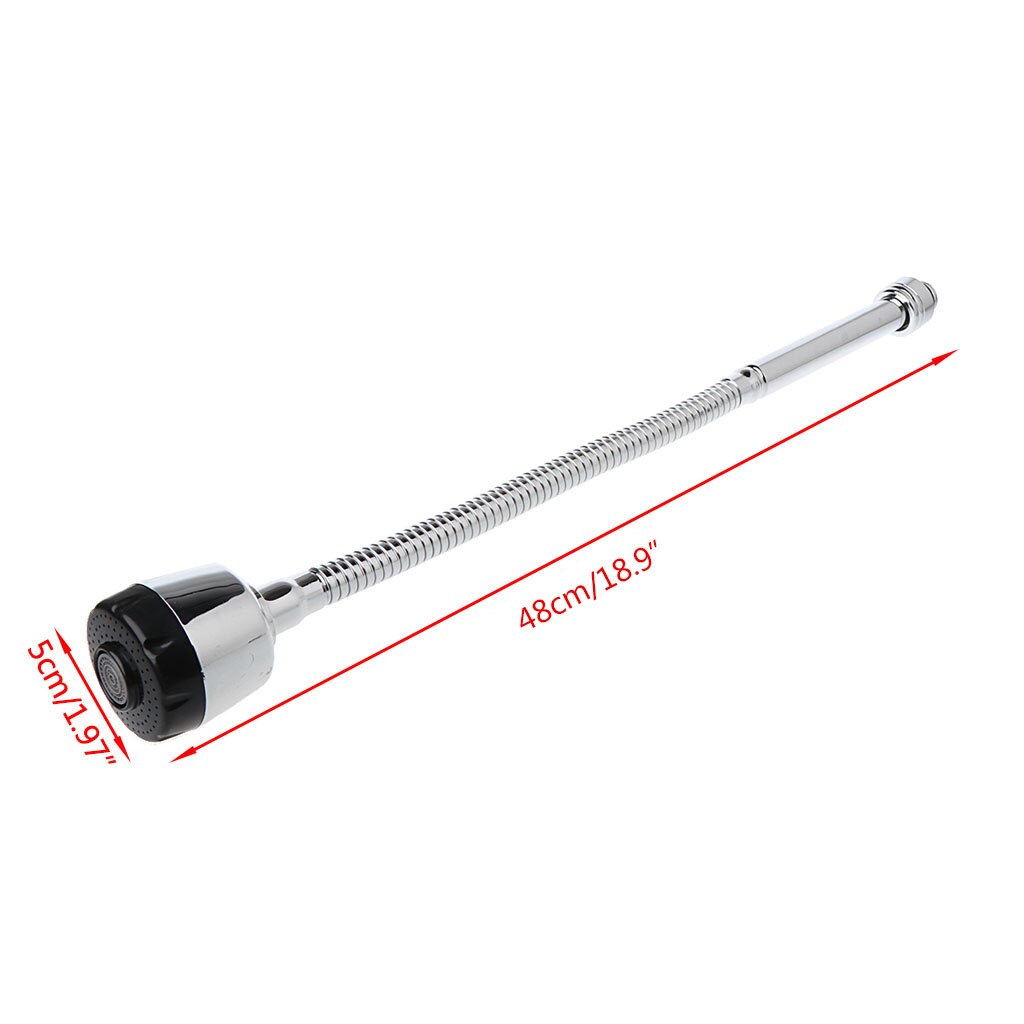 Kök bar kran slang dubbel hål vatten zink legering ersättning kran 48cm