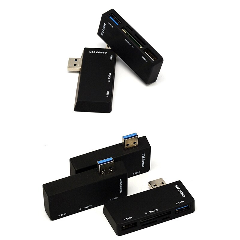 USB Hub USB3.0 Adapter 2 Port USB Combo TF SD Card Reader All in One for Surface Pro 3/4
