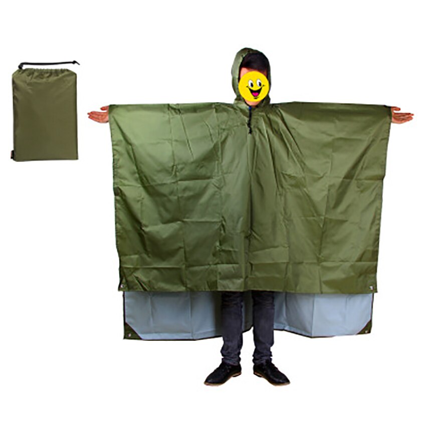 3 em 1 multi-função adulto capa de chuva masculino feminino mochila ao ar livre capa de chuva para acampamento caminhadas poncho à prova de chuva