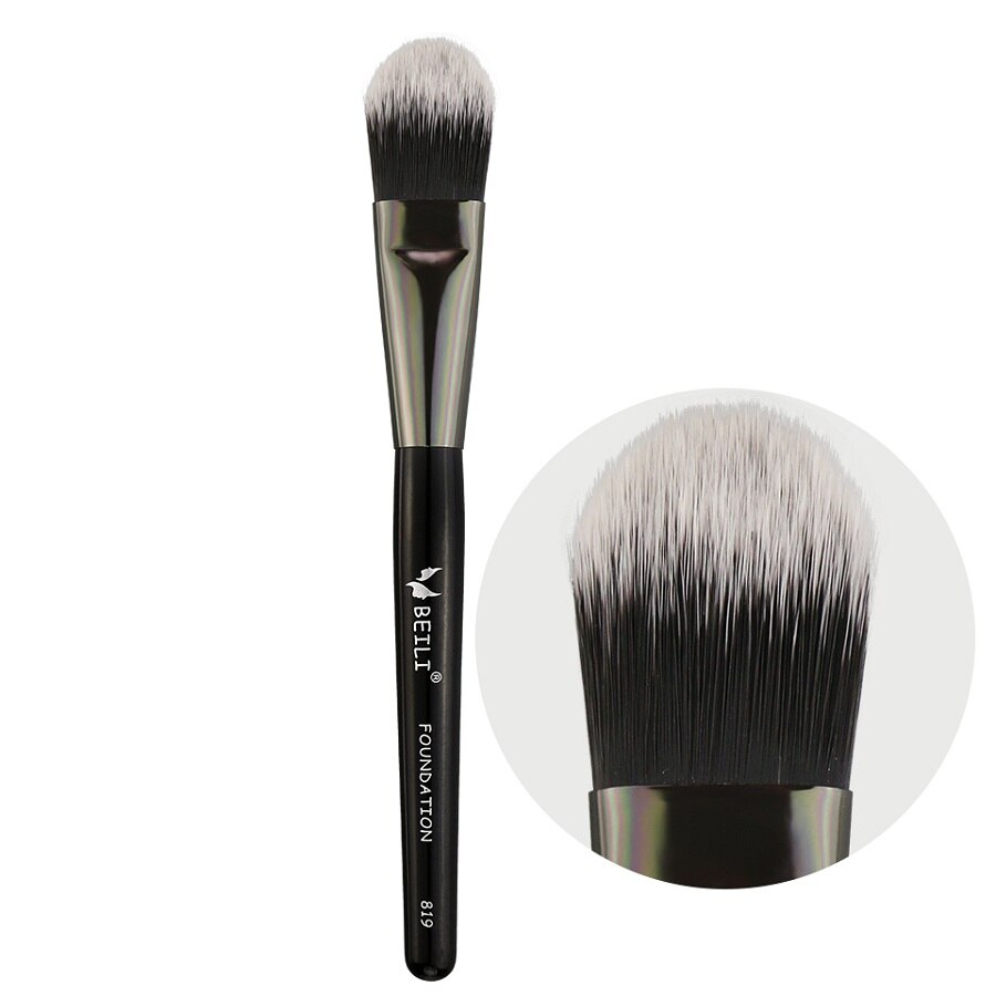 BEILI-brocha de maquillaje negra, 1 unidad, Corrector de pelo sintético, base, contorno de cara, brochas de maquillaje individuales: 819-Small concealer