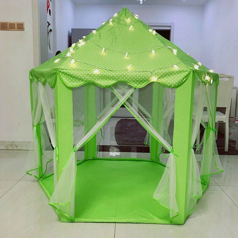 Gioco Fata Casa interno E all'aperto bambini giocare a tenda Esagonale principessa castello Casetta per Ragazze Divertenti