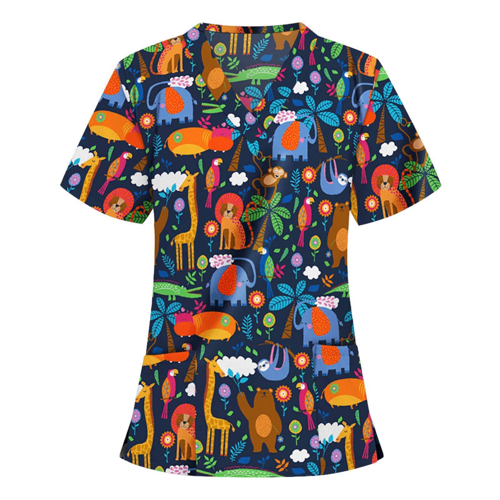 Pet Krankenhaus Mitarbeiter Scrubs Top Frauen Sommer Pflege Uniform für Weibliche Zahn Klinik Liefert Krankenschwester Frauen Uniformen Hemd J30: OR / XXL