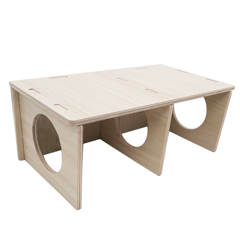 Durable Hamsters House Harmless Pet Toy Solid Wood Hamster Funny Rest House Toy