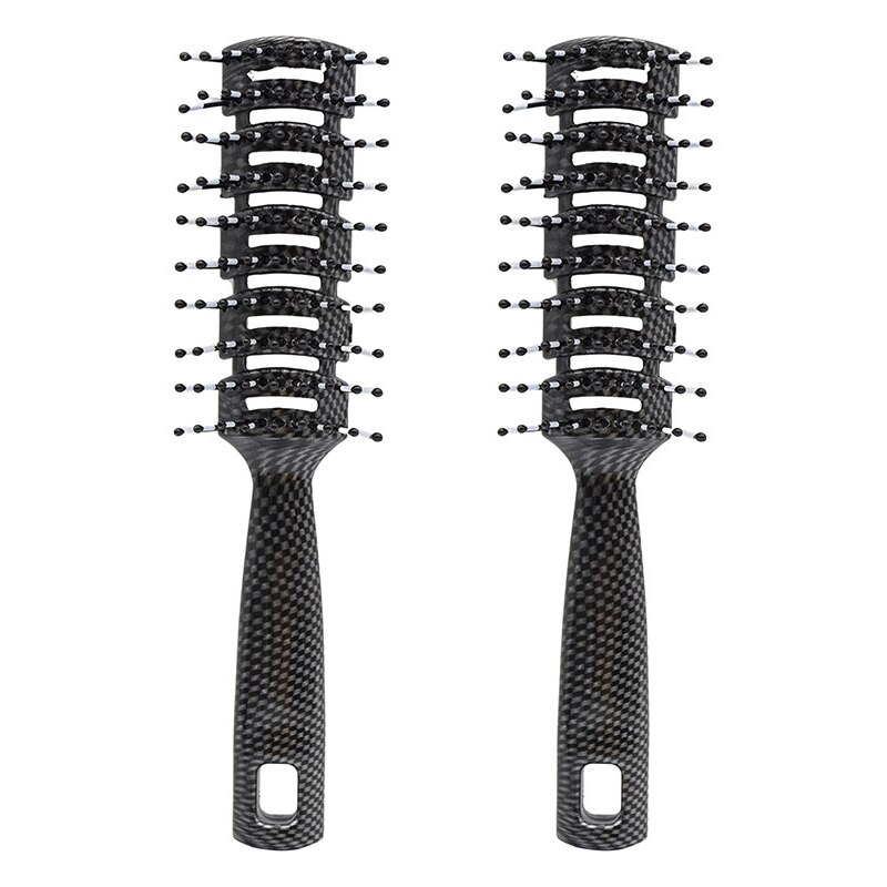 2Pcs Hair Brushes Vented Styling Hair Brush,Detangling Thick Hair Blow Drying Brush,Hair Comb