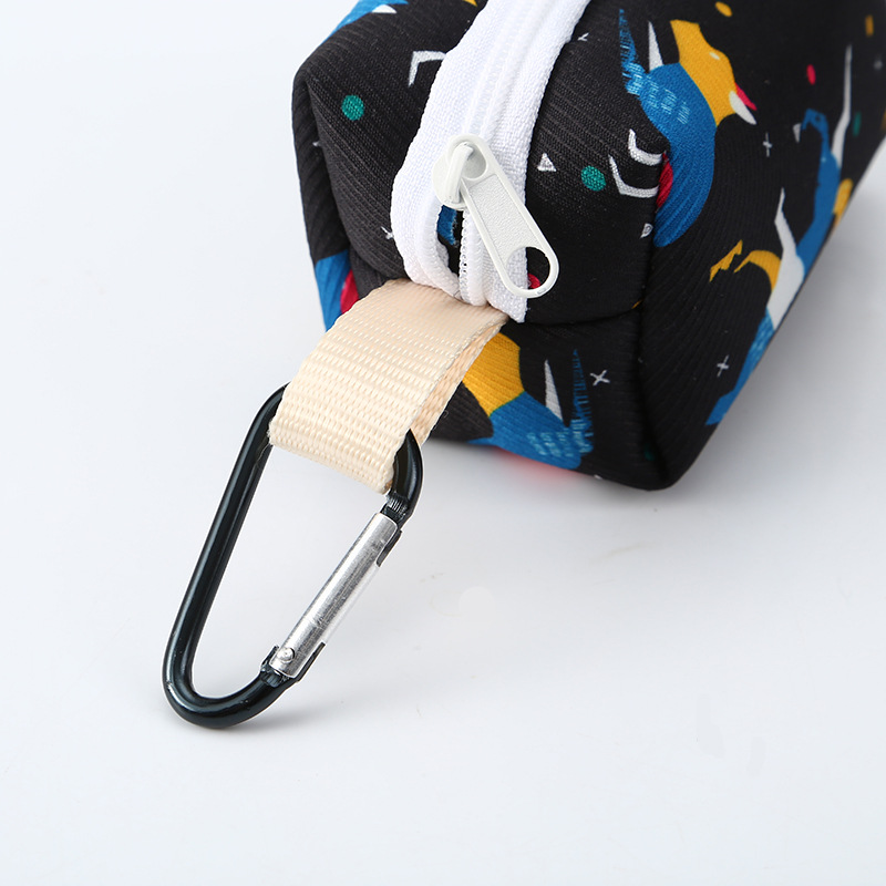 Dog Poop Bag Holder Leash Attachment - Poop Bag Dispenser for Leash -Pet Waste Bag Dispenser Fabric, Dog Bag Dispenser for Dogs