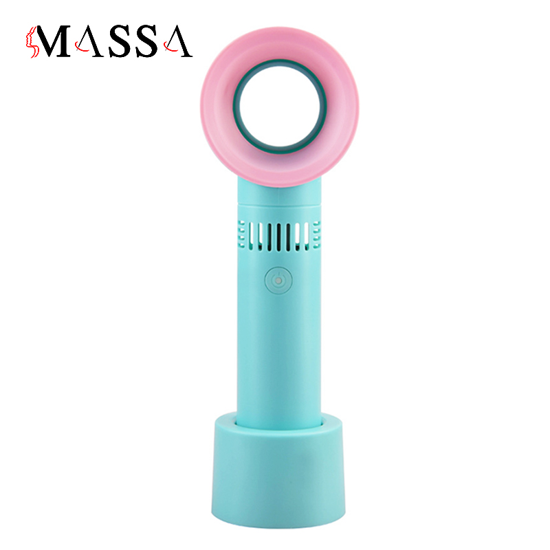 Ventilador de cílios sem lâmina portátil pequeno criativo mini portátil carregamento USB