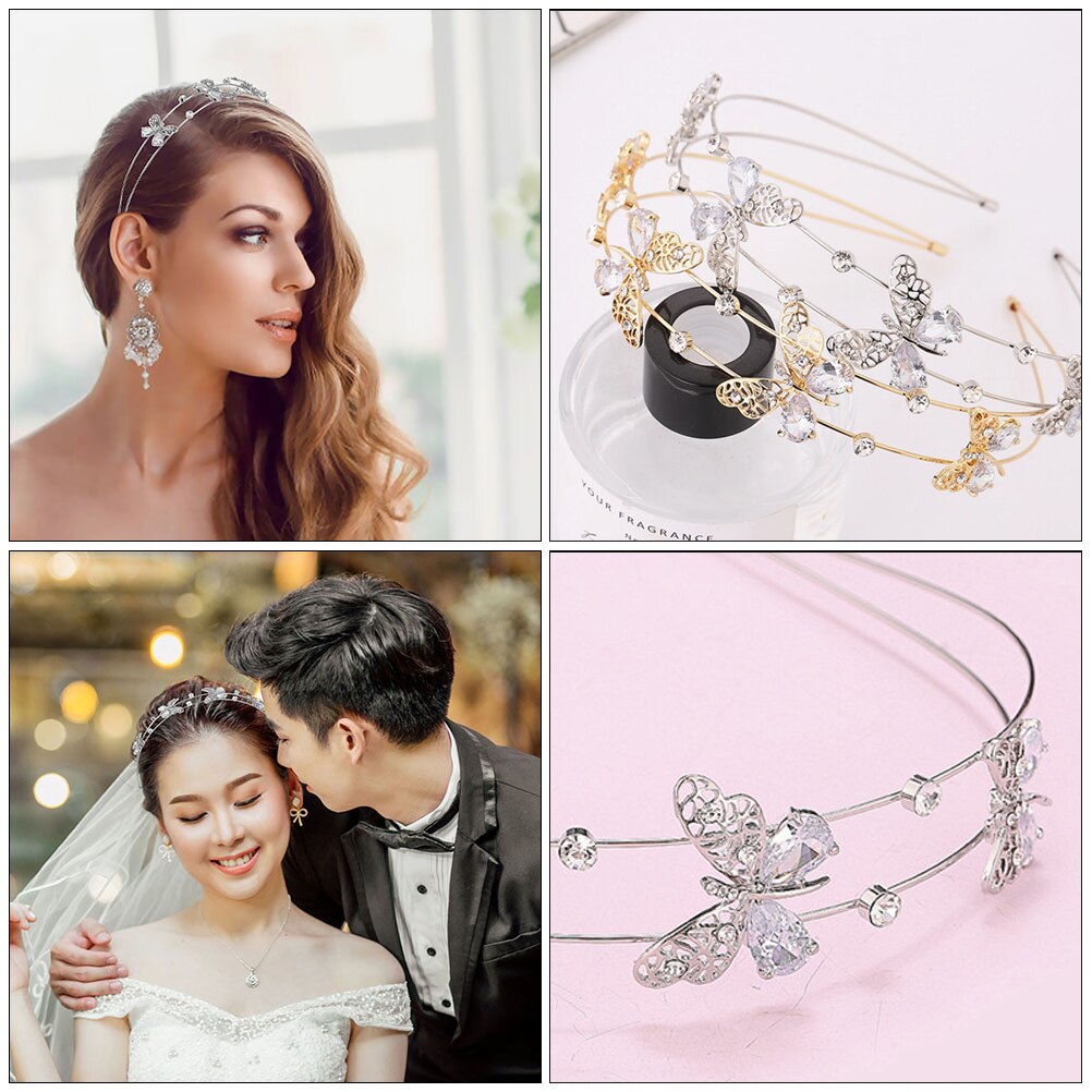 Rhinestone Double Band Hair Hoops Party Rhinestone Headband