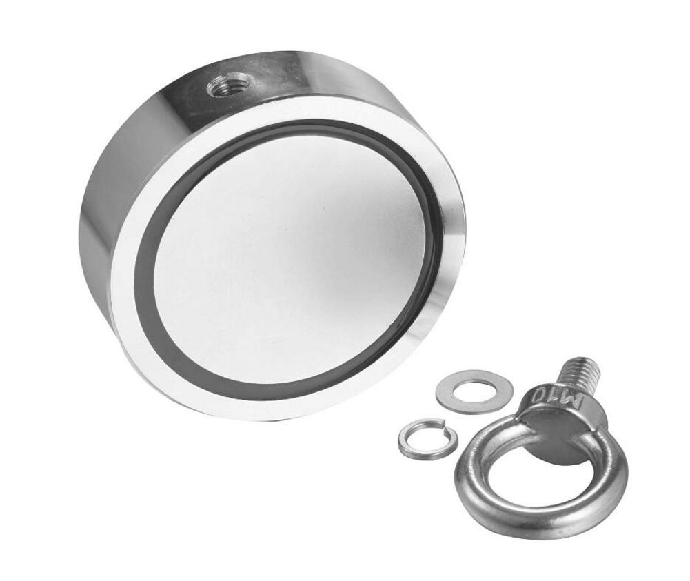 Anneau magnétique Double face puissant, anneau de récupération, crochet magnétique Double face, aimants de pêche 4