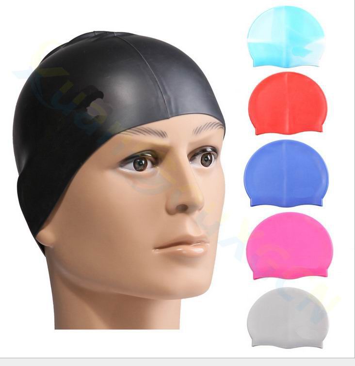 adult adolescent Silicone swimming cap swimming hat hair cap waterproof silicone swimming cap