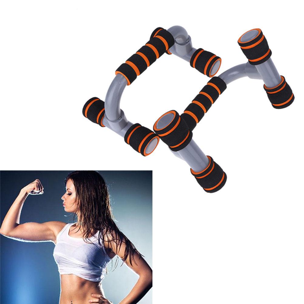 1 par empurrar para cima barra de suporte push up placa exercício treinamento peito barra esponja aperto da mão trainer equipamentos de fitness construção do corpo