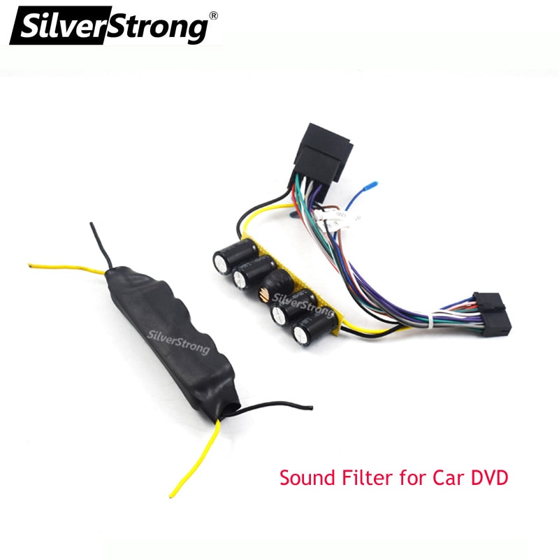 Silverstrong støjeliminator støjreducerende filterlydindstilling med kondensatorrelæ for at fjerne el-støj til bil-dvd