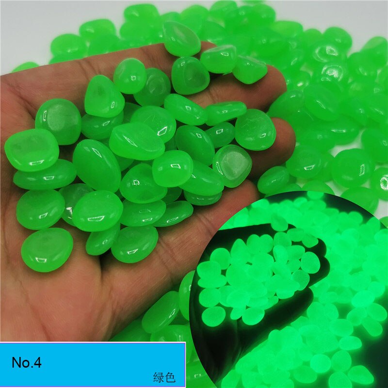 10pcs/lot Luminous Pebbles Rocks Garden Ornaments Stone Glow In The Dark GardenFor Walkways Fish Tank Decorations: Purple