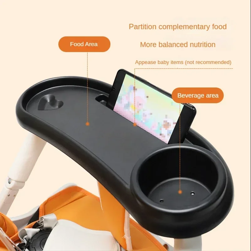 Suporte de copo para carrinho 3 em 1, bandeja universal para mesa de jantar, coletor de lanche e suporte para bebidas para crianças pequenas
