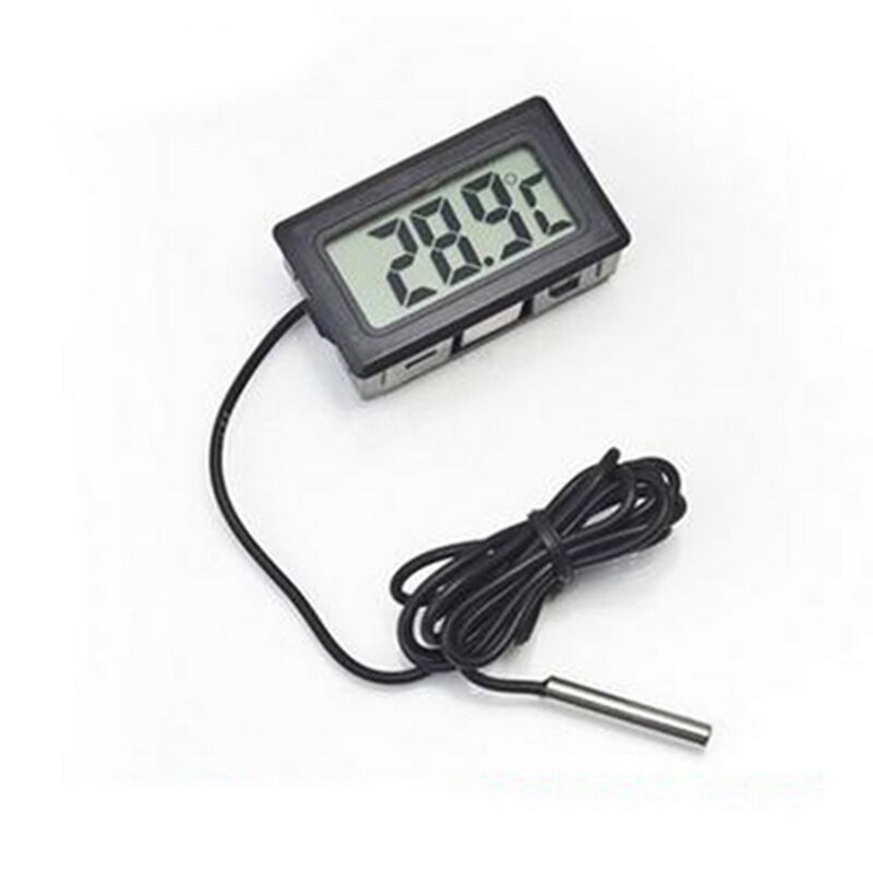 LCD Digital Temperature Humidity Meter -1 -2 Indoor Outdoor hygrometer  thermometer Weather Station with Clock