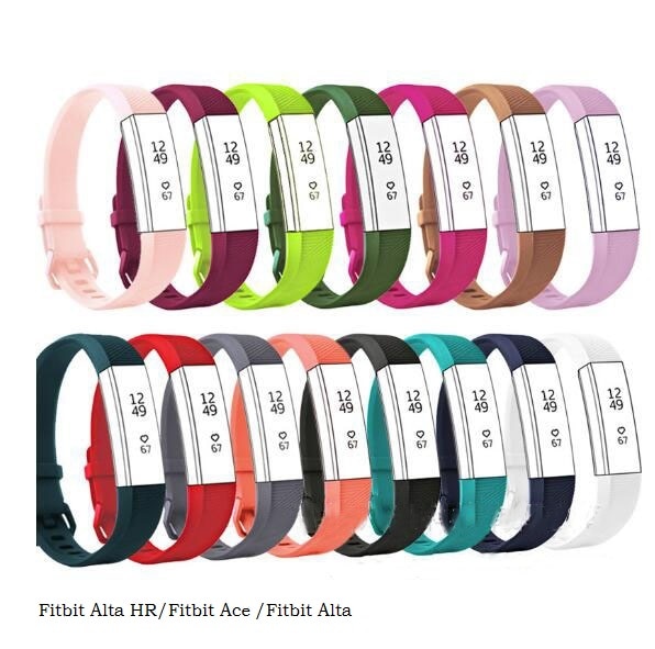 L 170-215mm Adjustable Colorful Replacement Bands For Fitbit Ace/Alta/Alta HR Children Adult Quick Release Wristband Strap Loop