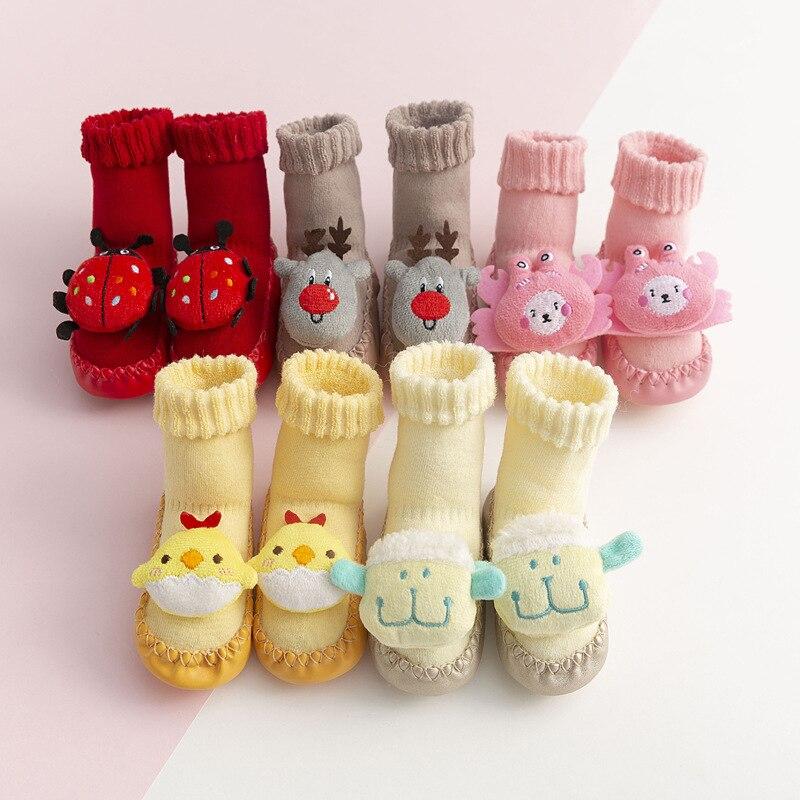 Newborn Baby Thicken Socks Warm Boys Socks Anti Slip Soft Baby Floor Socks Winter Toddler Baby Girls Clothes Accessories