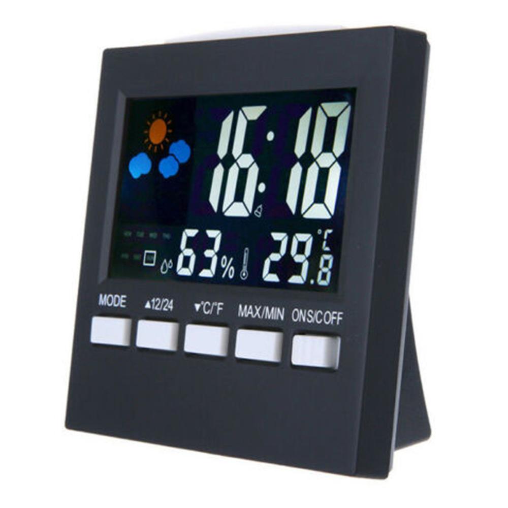 Neue nasser Bahnhof Wecker Thermometer Drahtlose Temperatur Feuchtigkeit Meter