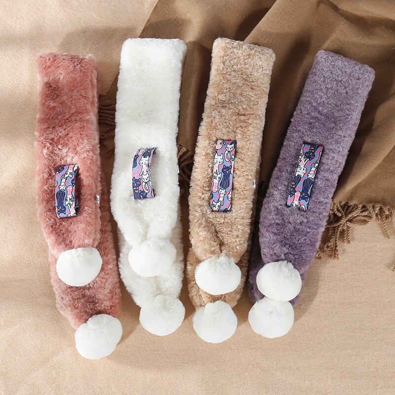 Children Kids Boy Girl Scarf Warm Winter Soft Shawl Scarves Neckerchief Wraps