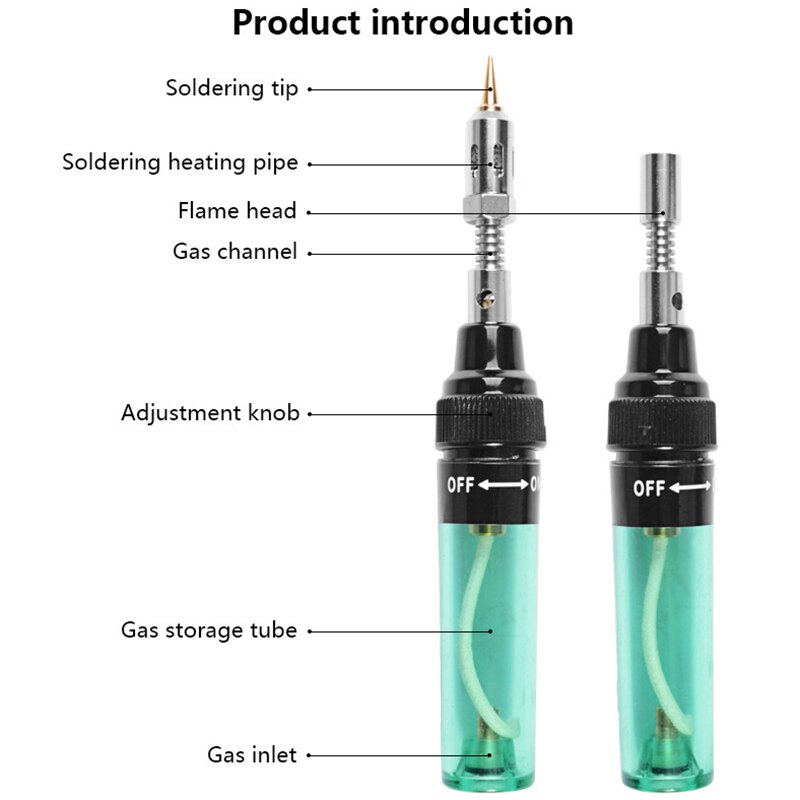 Soldador portátil de Gas eléctrico, 3 en 1, MT-100, Universal
