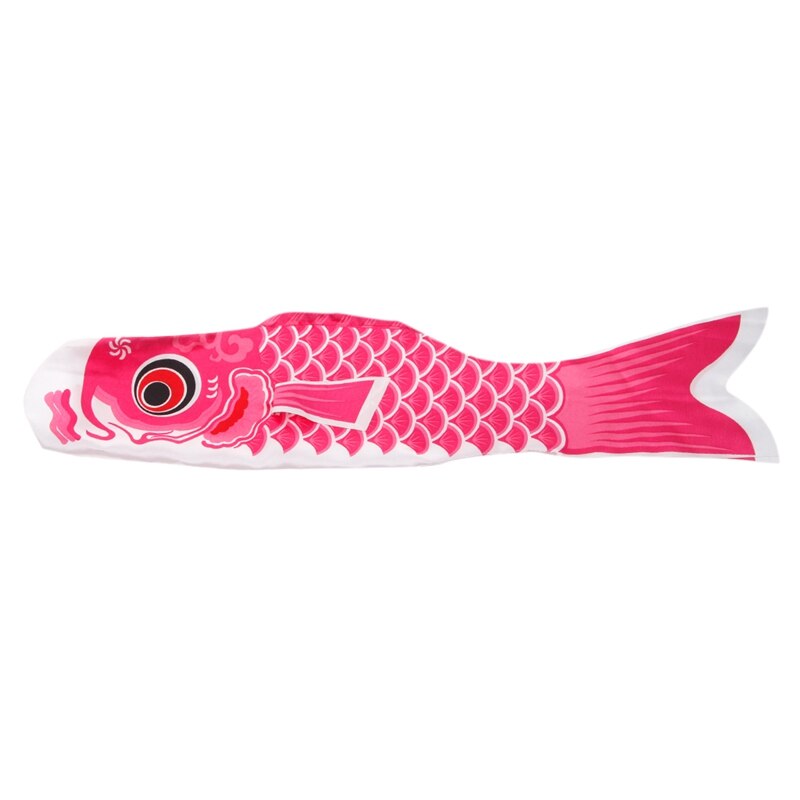55Cm Koi Nobori Karper Wind Sokken Koinobori Kleurrijke Vis Vlag Opknoping Muur Decor: Pink