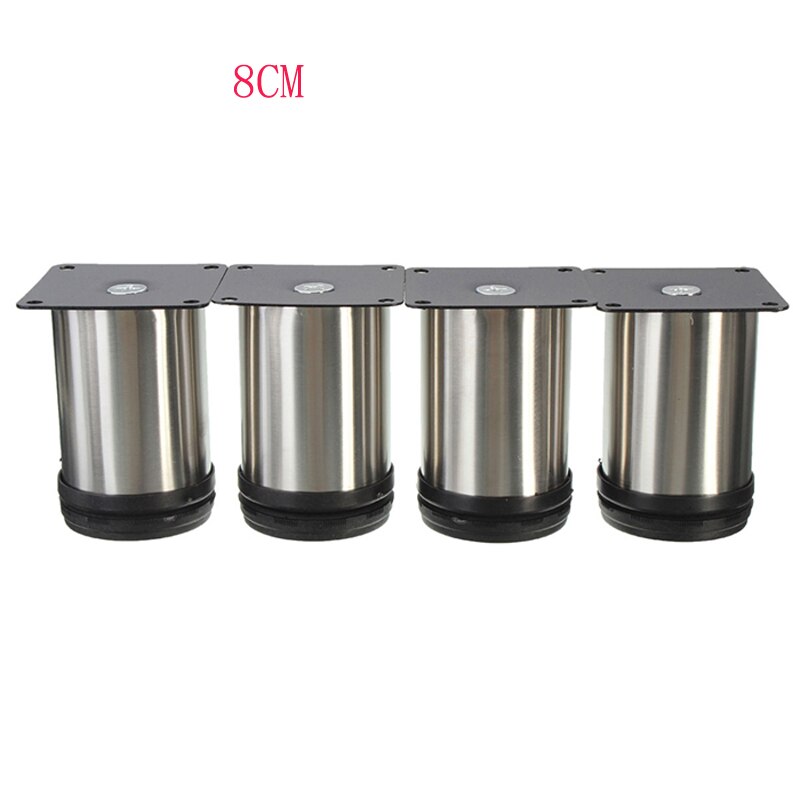 4Pcs Kabinet Benen Verstelbaar Meubels Voeten Ronde Standhouder 5 Cm/6 Cm/8 Cm/10 cm/12 Cm/15 Cm