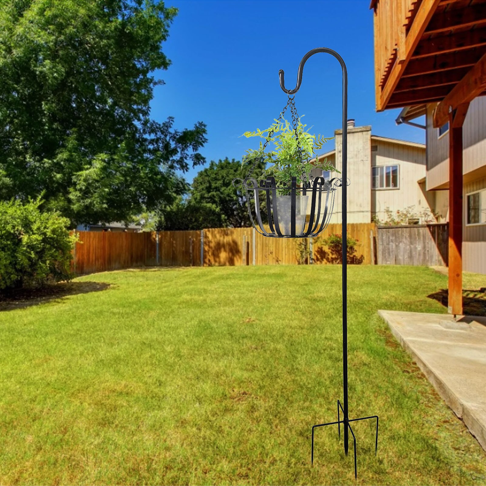 Shepherd Hooks Garden Ground Plant Stand Lantern Stake For Flower Basket Hanging Basket Wall Hanging Flower Pot Holder Reliable