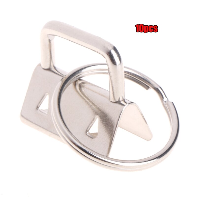 10Pcs Key Fob Hardware 25mm keychain Split Ring For Wrist Wristlets Cotton Tail Clip HX6D