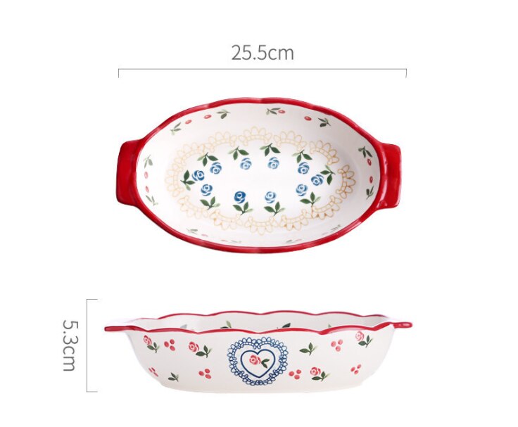 Household Ceramic Dish Fruit Big Fish Dish Pasta Bowl Salad Bowl Soup Plate For Kitchen Dishes Dessert Tray: S