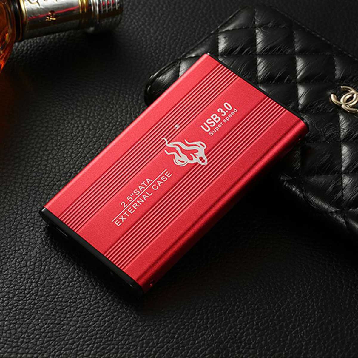 HTS-YP005 2.5 Inch SATA 3.0 External hard drive USB 3.0 Mobile hard disk 1TB/2TB 6Gbp For Mac PC TV box: Red / 2TB