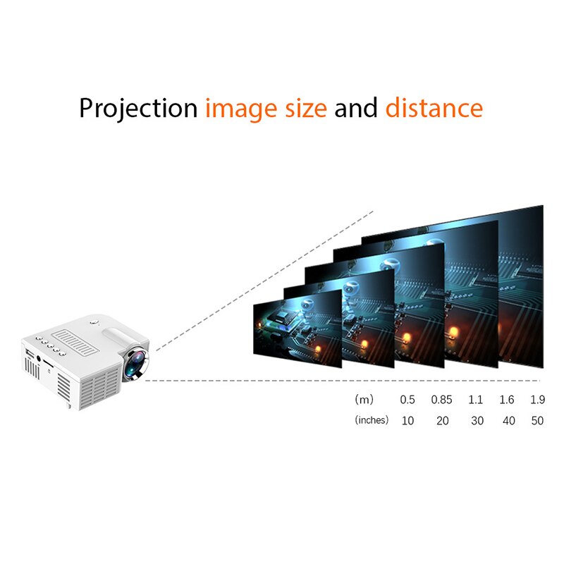 1080P Full HD LED Mini Projector Portable Home Theater Cinema LHB99