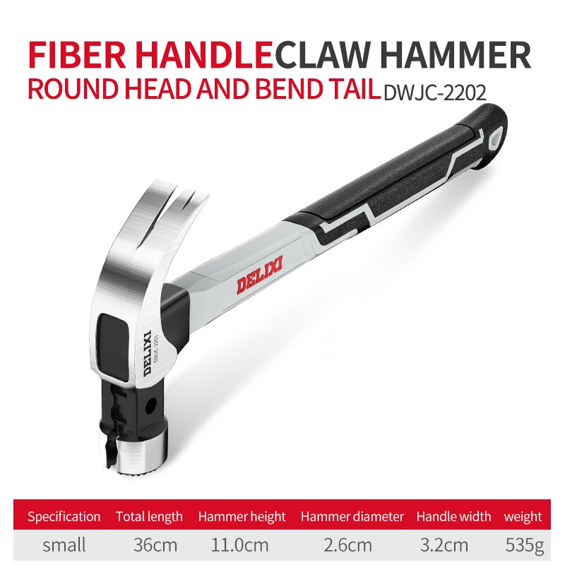 Hand Tool Magnetic Claw Hammer for Woodworking Automatic Nail Suction Hammer Multifunction Non-slip Shockproof Steel Hammer: 9