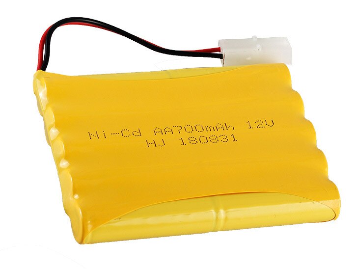 12v 700 mah nicd-akku rc-leluautojen säiliöihin junat robotti venepistooli ni-cd  aa 700 mah 12v ladattava akku 1 kpl