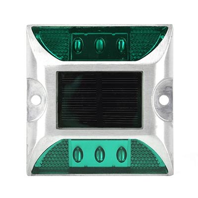 2 kpl 6 led sininen vihreä valkoinen keltainen aurinkovoima maamerkki valot vedenpitävä ulkona ajotieltä tie nasta lamppu varoitusvalo: Moni