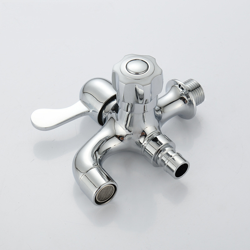 chrome finished brass Garden double use Bibcock washing machine faucet bathroom taps wall mounted accessories