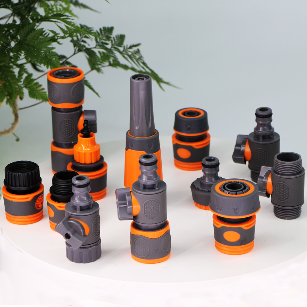 1/2 3/4 '' Gartenschlauch Schnellkupplungen Gummi-Kunststoff-Kupplungsrohr Wasseradapter Reparaturgelenk Bewässerung Autowascharmaturen