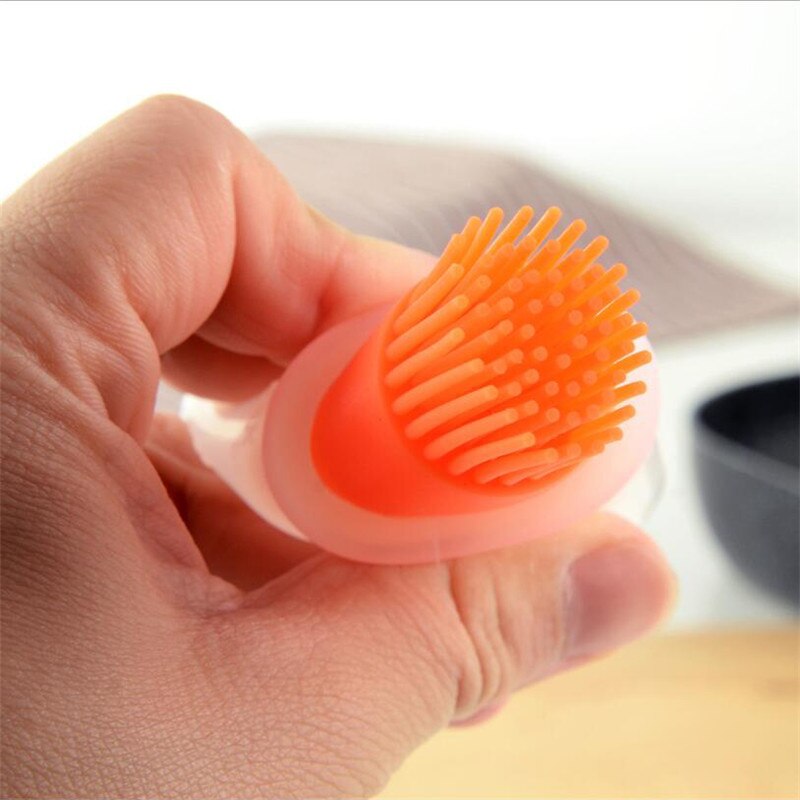 Bouteille d'huile en Silicone Portable avec brosse, brosses à huile pour Grill, huile liquide, pâtisserie, outil de cuisine pour BBQ, 1 pièces