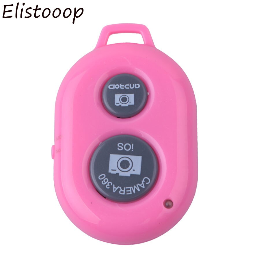 Elistooop Wireless Bluetooth Camera Remote Controller Self-Timer Camera Stick Shutter For iphone 6 6s 7 samsung s8: Pink