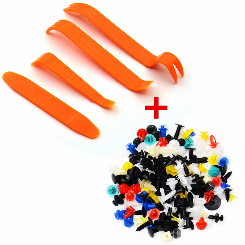 Auto Fastener Removal Tool Trim Dash Removal Klinknagel Clips Autodeur Panel Installer Cover Auto Trim Removal Tools Schroevendraaier: 4PCS MIX