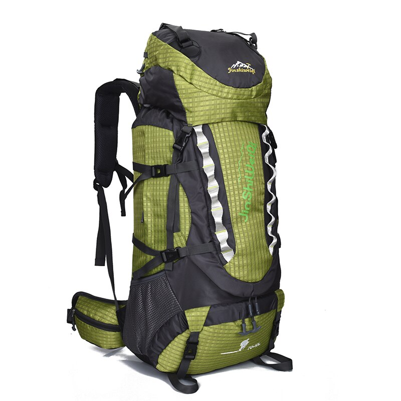 Camping hiking bag Outdoor Climbing Backpacks Waterproof Nylon Travel Sport Mountaineering Bags Zipper Hiking Backpack 80L