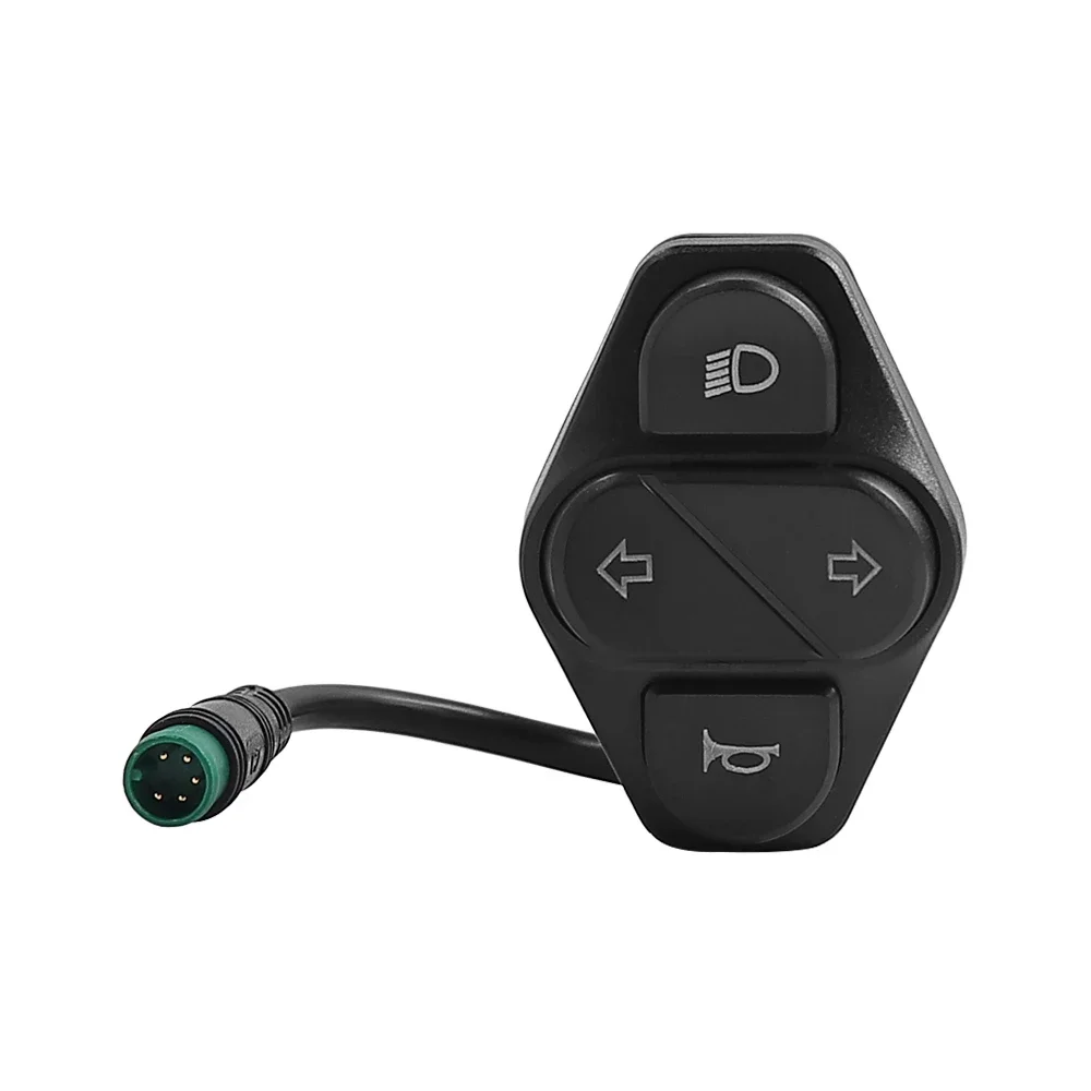 5-Pin Headlight Turn Signal Horn 3-in-1 Switch for Kukirin G2 Master Electric Scooter Turn Signal Headlight Switch Button