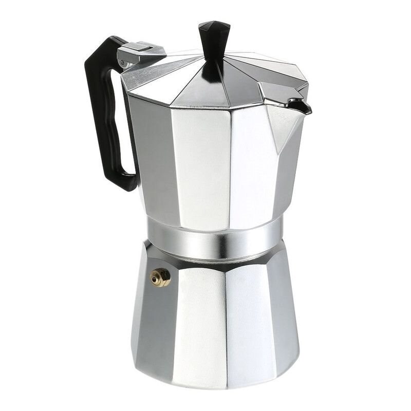 Practical Moka Coffee Pot Aluminum Coffee Maker Durable Moka Cafeteira Expresso Percolator Pot 50/100/150/300/450/600ml
