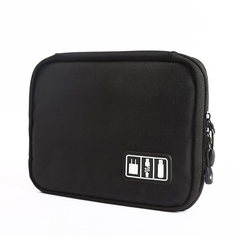 Watch Organizer Box FOR Apple watch band Strap iWatch box Packaging Watchband Holder roll bag Accessories Portable Storage Case: Black