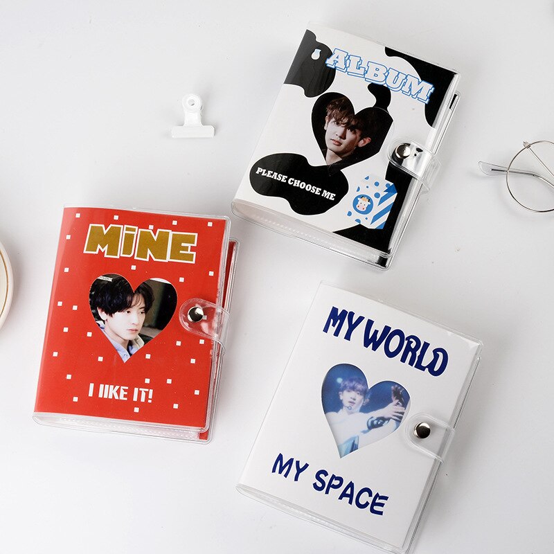 EZONE – Album Photo 3 pouces, Mini classeur de cartes de visite en PP, livre de Collection, Collection de timbres, livret