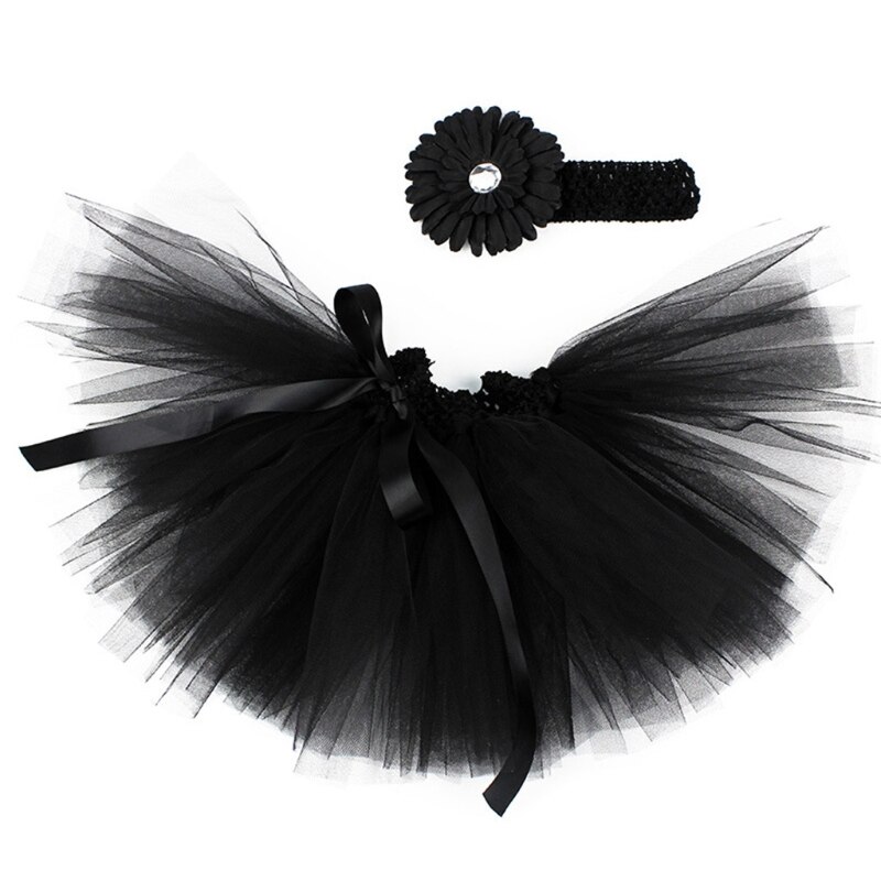 3 Pcs Baby Zuigelingen Mesh Tutu Rok Riem Bloem Hoofdband Set Pasgeboren Fotografie Props Foto Schieten Kleding Outfits