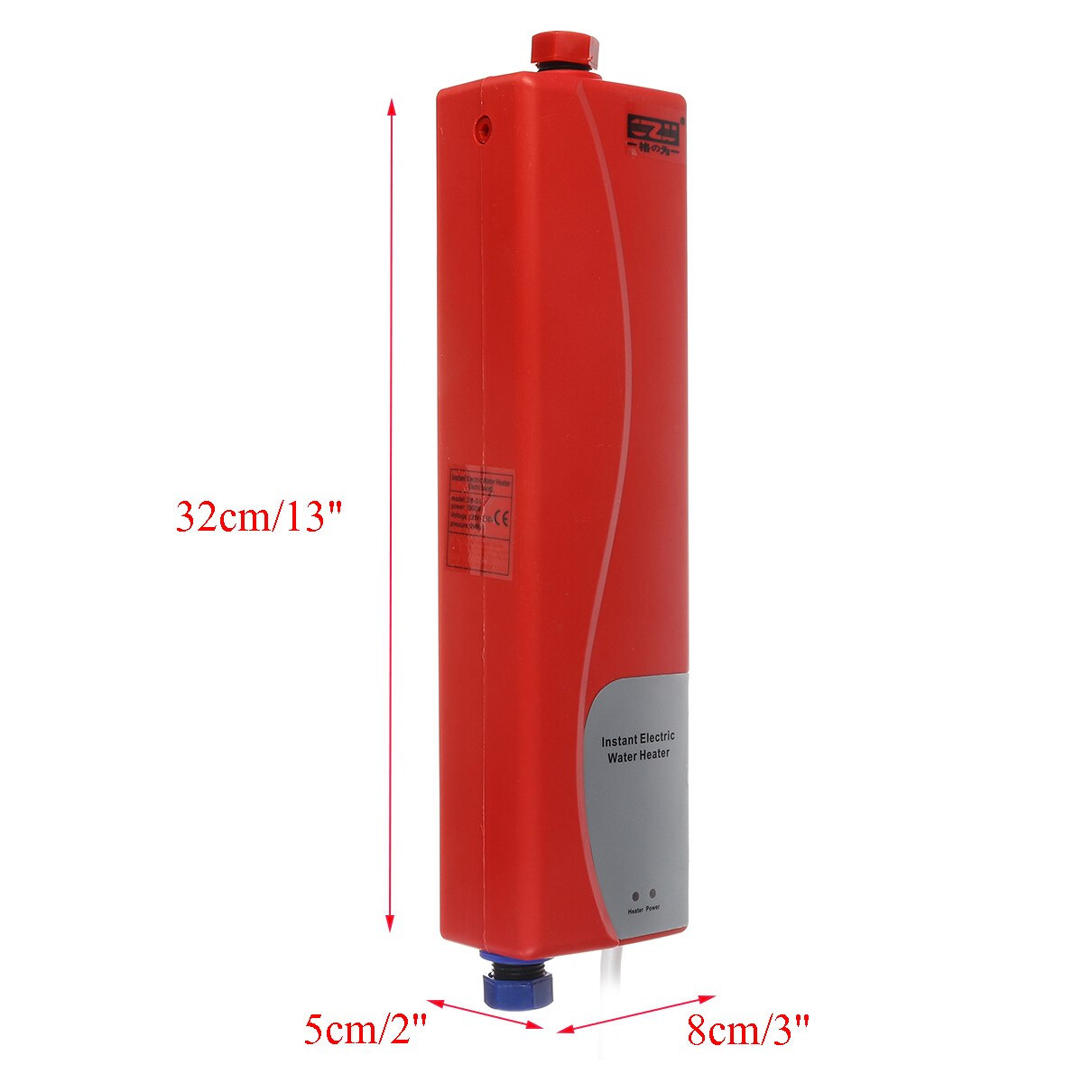 3000W 220V 50Hz Eu Plug Instant Elektrische Tankless Boiler Met Douchekop En Waterleiding set Keuken Badkamer Douche