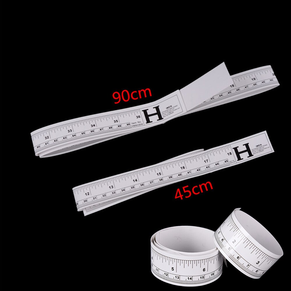 45/90cm Vinyl Metric Measure Soft Ruler Tape DIY Self Adhesive Measuring Tape Ruler Sticker Home Sewing Tool Accessories