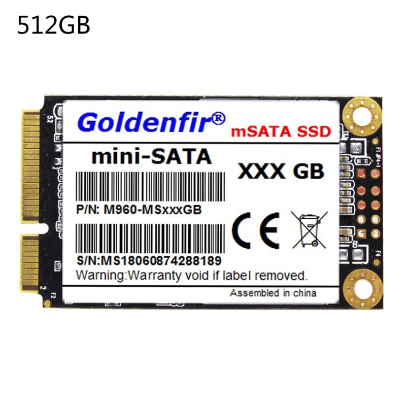 Internal Msata SSD Solid State Drive High Performance HDD Hard Drive SATA 3.0 for Notebook Desktop 32GB 64GB 120GB 128GB