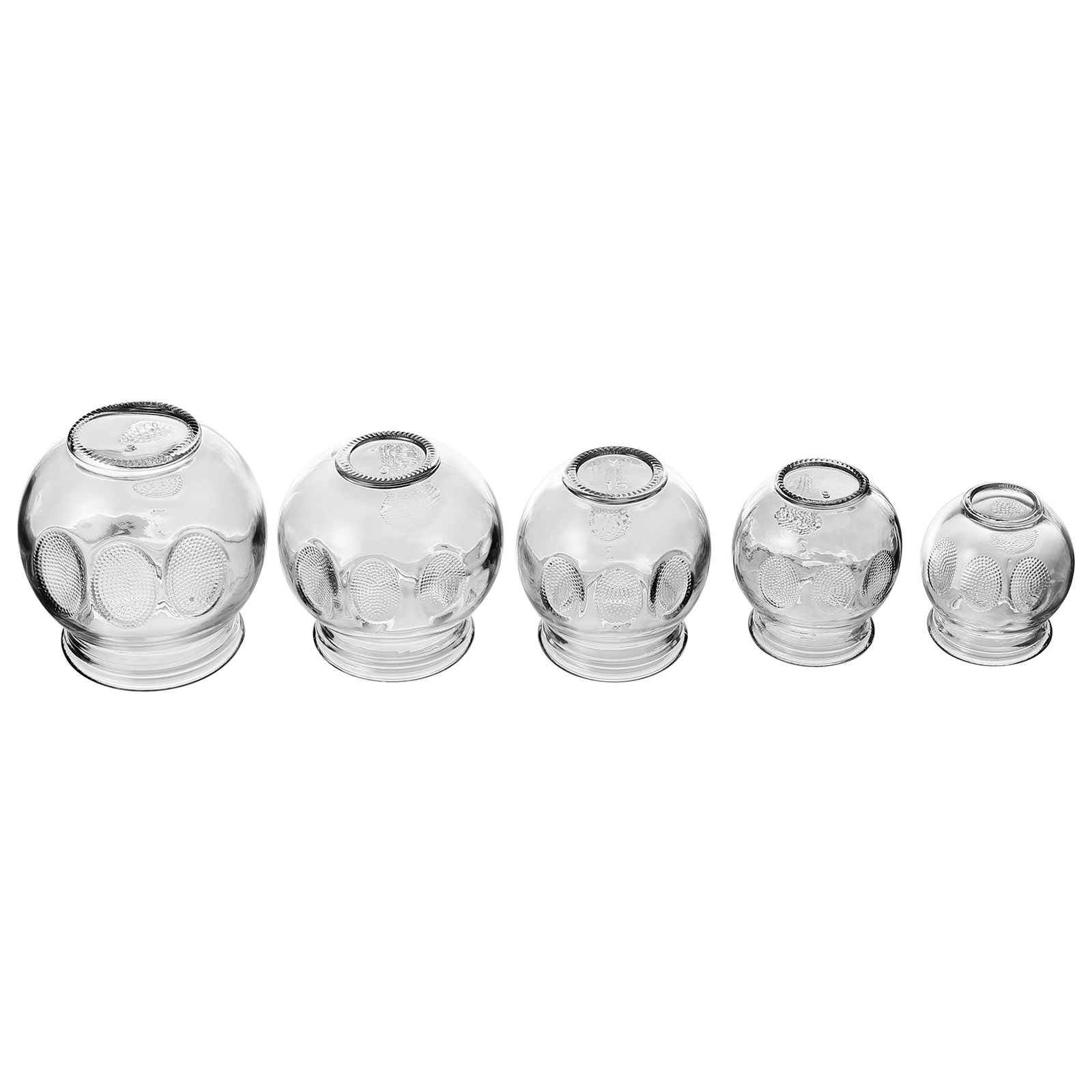 5 Pcs Brand Glas Cupping Jar Chinese Cupping Cups Glas Cupping Set